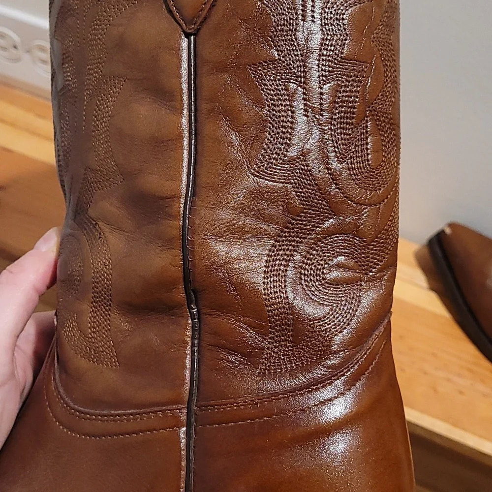 Women's Resistol Brown leather cowboy boots size 9 - Picture 11 of 15